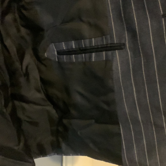 PIN STRIPE BLUE BLAZER - Picture 4 of 8